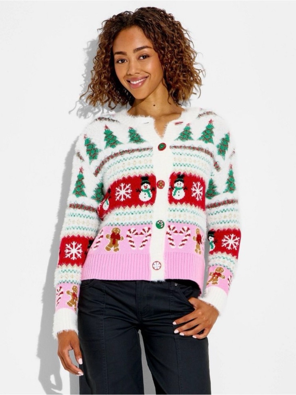 NWT Target Cozy Christmas 🎄 Holiday Fair Isle Cardigan Sweater XL